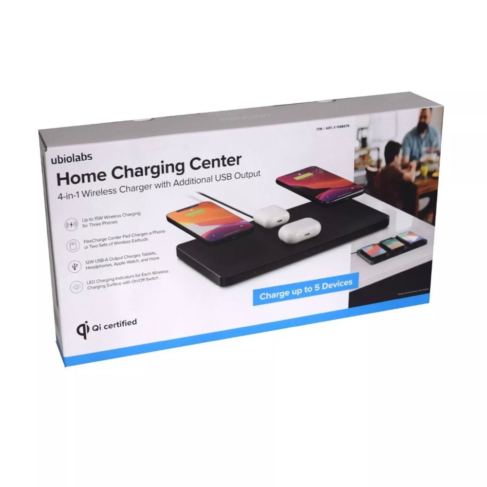 Ubio Labs Home Charging Center 4-in-1 Wireless Charger
